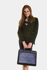 Image showing Woman with briefcase