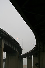 Image showing Freeway Ramps in a Fog