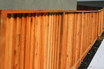 Image showing Wooden Yard Fence