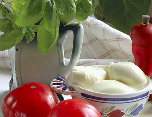 Image showing mozarella in the kitchen