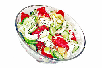 Image showing Appetizing fresh salad