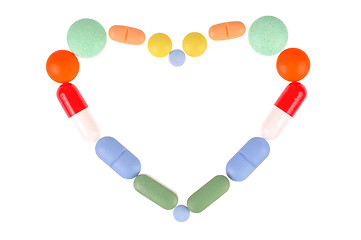 Image showing Pills Heart