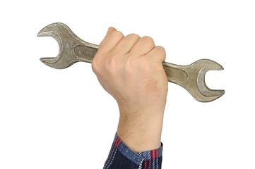 Image showing Hand with Spanner