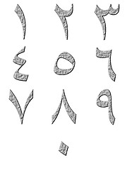 Image showing 3D Stone Arab Numbers