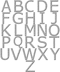 Image showing 3D Stone Alphabet