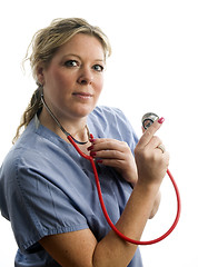 Image showing nurse with stethoscope