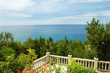 Image showing Terrace with sea view