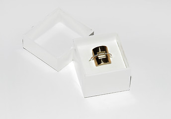 Image showing Golden ring gift