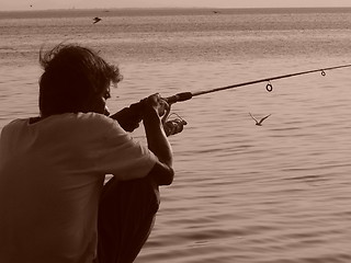 Image showing fisherman