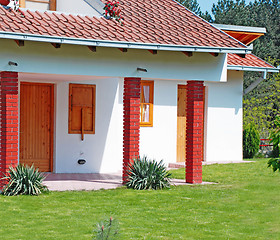 Image showing Small house and lawn