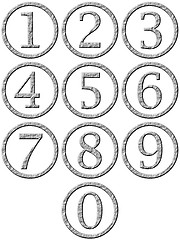 Image showing 3D Stone Framed Numbers
