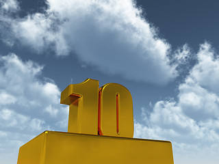 Image showing ten