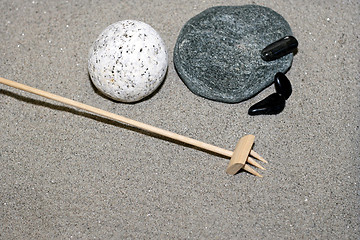 Image showing Sand and stones