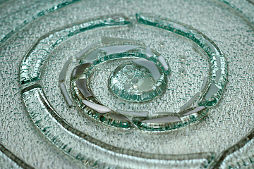 Image showing Spiral glass