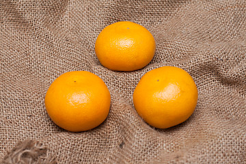 Image showing Three tangerines