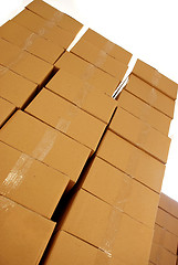 Image showing Boxes piles