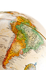 Image showing Globe - South America