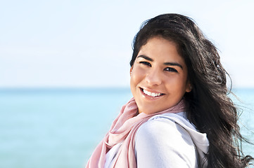 Image showing Young native american woman