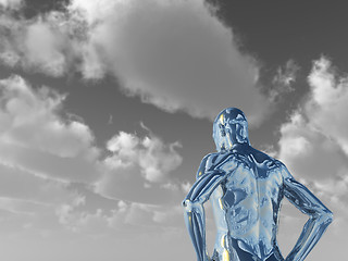 Image showing chrome man figure
