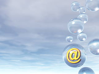 Image showing email bubble