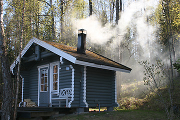 Image showing Warming the Sauna