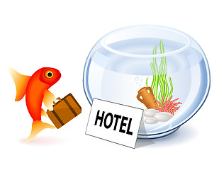 Image showing Goldfish Hotel