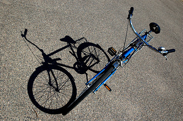 Image showing Bike shadow