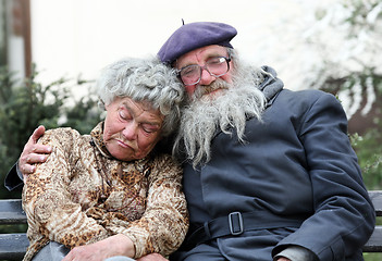 Image showing Homeless couple