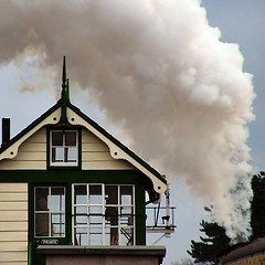 Image showing Steam train smoke