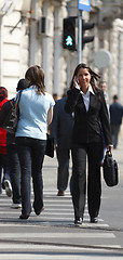 Image showing Businesswoman in the city