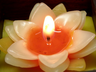 Image showing flower candle