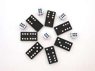 Image showing Dominos and dice.