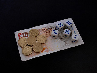 Image showing Gambling with dice.