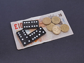 Image showing Gambling with dominos