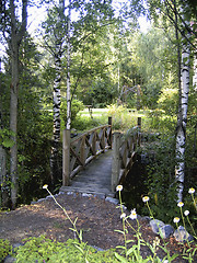 Image showing Wooden bridge