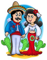 Image showing Mexican wedding couple