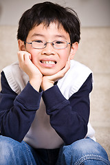 Image showing Happy asian boy