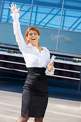 Image showing happy businesswoman