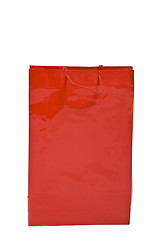 Image showing Red shopping bag