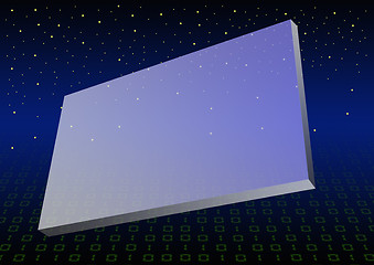 Image showing blue transparent billboard