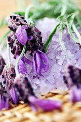 Image showing lavender bath salt