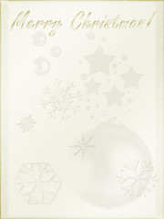 Image showing Christmas background. Light parchment like paper, retro mode