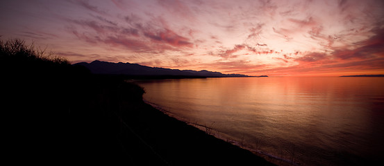 Image showing Strait of Juan de Fuca Sunset