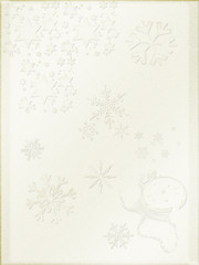 Image showing Christmas background. Light parchment like paper, retro mode