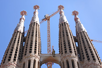 Image showing Sagrada Familia Cathedral in Barcelona