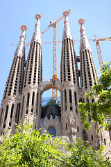 Image showing Sagrada Familia Cathedral in Barcelona