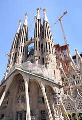 Image showing Sagrada Familia Cathedral in Barcelona