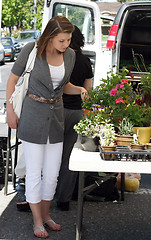 Image showing Girl at the market