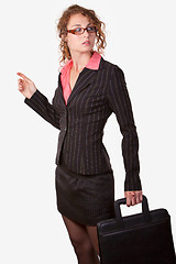 Image showing Woman with briefcase