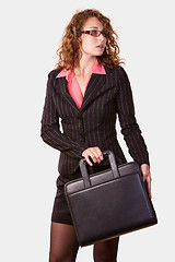 Image showing Woman with briefcase